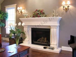 german limestone fireplace mantel