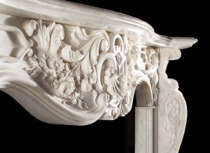 antique marble mantle